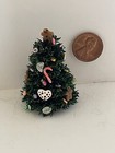 Dollhouse Miniature 1 24   1 12 Hand Decorated Christmas Tree  Artisan
