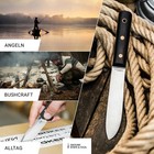 History Knife   Tool Sailor  s Knife 5 28  Fixed Blade 4116 Full-tang - 02hy005