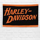 For Harley Davidson Motorcycle Enthusiast 3x5 Ft Flag Vintage Garage Banner
