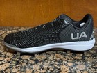 New  Womens 11 5 Under Armour Glyde 2 0 Metal Fastpitch Softball Cleats Black