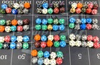 Mtg Magic Gathering 20-sided Dice D20 100pc Lot Mixed Color Spindown Bundle Set