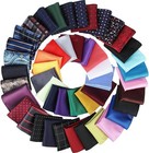 47 Pieces Men Pocket Square Handkerchief Soft Colored Hankies For Party Wedding 