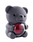 Grey Bear With Preserved Rose  Gifts For Her  Real Rose Flower In Bear Gray