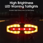 Led Bike Tail Light Remote Turn Signal Mtb Rear Cycling Warning Light Usb Charge