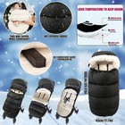 Waterproof Thickened Universal Stroller Blanket - Baby toddler Stroller Grey