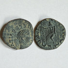 Indo-greek Kingdom  Hermaios Soter   C  105   90 Bc   Ae Tetradrachm   9 46g