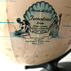 Globe- Vintage Rand Mcnally Raised Terrestrial  12  Globe Made In Usa