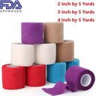 10 Rolls Self-adhesive Elastic Wrap Bandage Tape 2 3 4   X 5 Yard Assorted Color