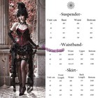 Blood Supply Gothic Rococo Velvet Bead Suspender Fishbone Waistband Tail Skirts