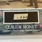 Claude Monet Handwritten Word Removed From A Beckett Autograph Letter Signed