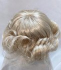 6 7    End Curls Pale Bangs Blonde Doll Wig Reborn Ooak Bjd Bisque Repair Becky