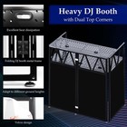 Portable Dj Booth Facade Stand  Foldable Table 40  X 20  X 45  Tabletop    