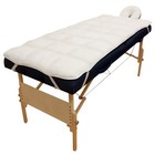 Deluxe Quilted Fleece Massage Table Pad Set With Face Cradle Cover - Soft  Lint-