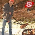 Cklt 40  Fire Log Tongs Firewood Grabber And Fire Poker Set