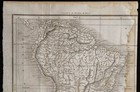 1824 - Antique Map Of South America - Engraving - South America
