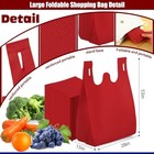  100 Pcs Large Grocery T-shirt Bags Bulk Reusable Non Woven Shopping Bag 