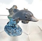 3 Collectible Dolphin Figurines   The Largest One Is Just Over 2  Tall