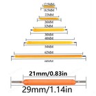 Led Cob Hard Filament 3v 12v Light Lamp Source Multicoloured Length 18 8mm 68mm