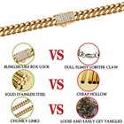 6mm-14mm Mens Miami Cuban Link Chain Solid Stainless Steel Necklace Or Bracelet