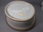 Antique 19thc Chinese Export Rose Medallion Reticulated Fruit Basket Unmarked