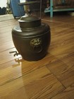 Antique Brass Chinese Hot Water Pothuge Urn Samovar Foo Dog Handles 