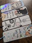 Set Of 4flexible Bookmarks Animal Paw Print Cats Funny Stars Handmade