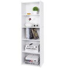 5-tier Organizer Mdf Bookshelf Open Shelf Bookcase Storage Shelf Home White