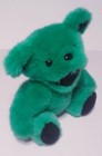 Vintage Grateful Dead Bear Plush Green Jointed Steven Smith 8 1 2  