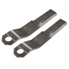 2x Super Duty Ar400 Steel For Mower King Skidsteer Brush Hog Cutter Blades 10mm