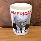 Style 2  Shot Glass 1 5 Oz  Trump Mug Shot American Legend   White Ceramic