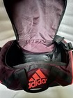 Adidas Diablo Small Duffel Gym Bag Burgundy black red Zip Strap Logo