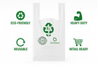 1 6 Clear Heavy-duty Plastic T-shirt Bags 4 Mil Reusable Grocery Shopping 21x6 