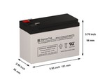 Apc Back-ups Ns 1080va Ups Replacement Battery Set Of 2 - 12v 7 5ah T2