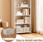 Fabric Bins  1-pack   Foldable Cube Baskets Storage Boxes For Shelves  Closet  B