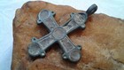 Antique Viking-age C 11-12th Century Byzantine Orthodox Cross With Enamel Inlays