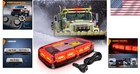 48 Led Emergency Strobe Light Bar - Red Safety Light For Construction Vehicles