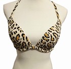 Shade   Shore Leopard Print Bikini Top  34c