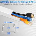Cord Cover Raceway Kit 392 5 Inch Paintable Cable Concealer Wire Hider For Wall