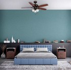 Hampton Bay Rockport 52 indoor Led Bronze Ceiling Fan With Light Kit