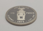 1975 Dominican Republic Proof 10 Pesos Silver Coin