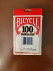 Bicycle 100 Count 50 Ivory 25 Red 25 Blue Plastic Poker Chips Set