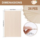 24pack Basswood Sheets 4x6x1 16 Inch  For 4 x6   24 Packs