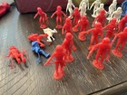 Marx Mpc Plastic Spacemen Astronauts Figures Lot Of 42 Multi Color 1960s