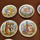 The Disney Collection Alphabet Miniature Plates Complete Set Plates A-z - Ds70