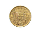 Peru 1907 Gold Libra  pound  Au