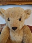 Antique Vintage  Teddy Bear 17  Golden Blonde With Steiff Pekingese