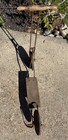 Antique 1900   s Scooter W  Wood Handle Grips   Large Solid Wheels