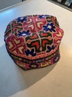 Vintage Silk Embroidered Skullcap Uzbek Tajik Doppi Tubeteika Handmade Hat Cap