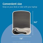 Kensington Duo Gel Mouse Pad With Wrist Rest - Gray 9 6l X 7 6w Inches 