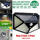 8x Solar 100 Led Light Pir Motion Sensor Outdoor Security Lamp Wall Garden S3